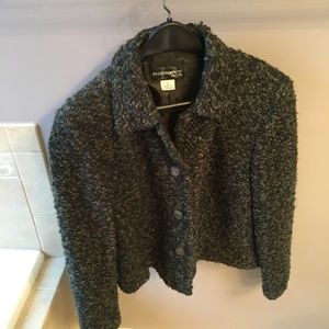 Acrylic Knit Suit Jacket
